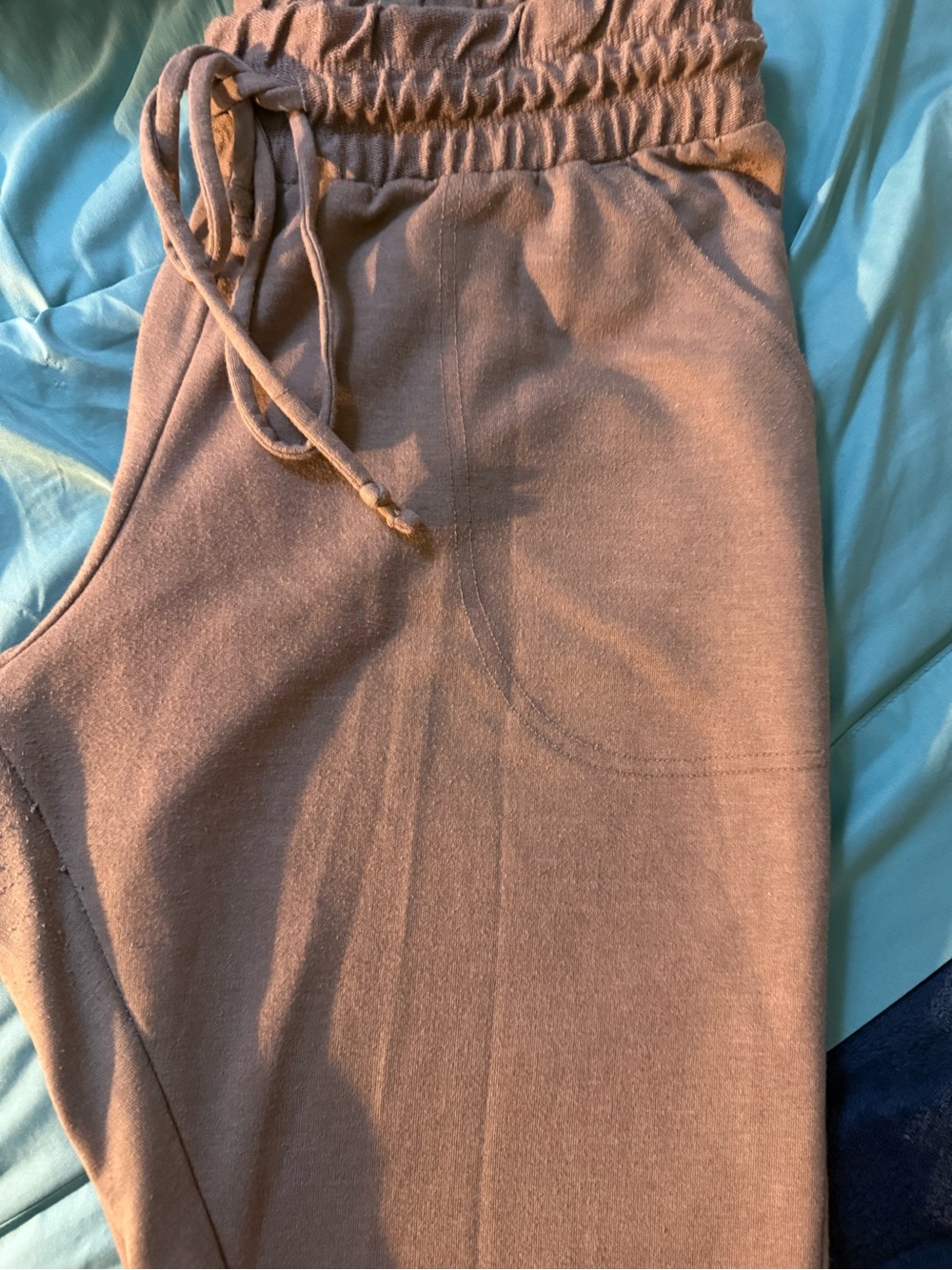 Free People Brown Drawstring Joggers